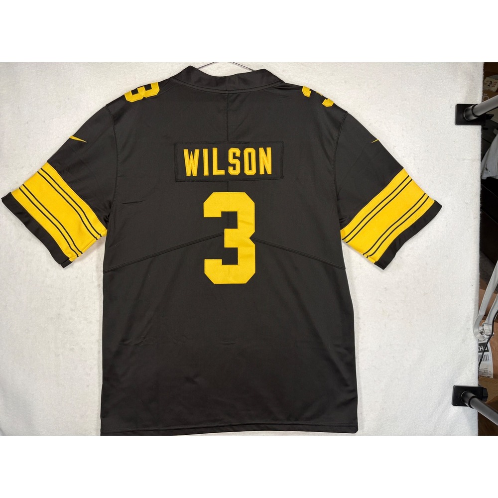 Nike Pittsburgh Steelers Russell Wilson 3 NFL Jersey Black Mens XL